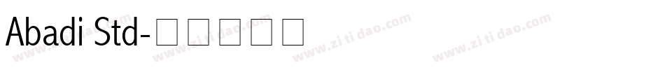 Abadi Std字体转换